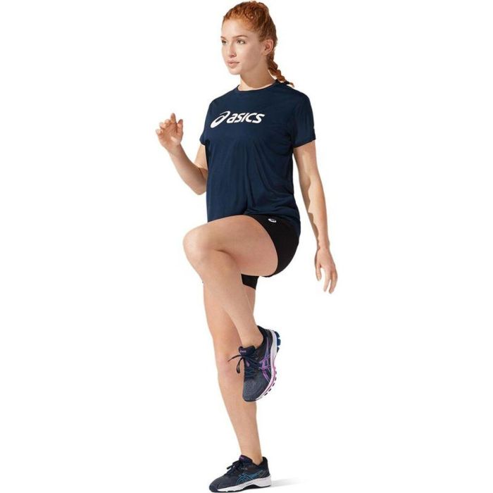 Camiseta de Manga Corta Mujer Asics 2012C330-400 Azul marino (XS)
