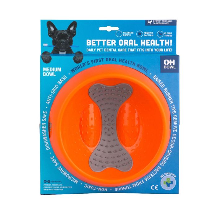 Lickimat Oh Bowl Bol Rígido para Perro M Naranja - Reduce Estrés, Ansiedad, Favorece Alimentación Lenta y Mejora Digestión 0 Lickimat Oh Bowl Bol Rígido para Perro M Naranja - Reduce Estrés, Ansiedad, Favorece Alimentación Lenta y Mejora Digestión 0