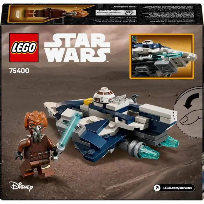 Lego Star Wars 75400 The Clone Wars Jedi Fighter Microfighter de Plo Koon - Juego para niños de 6 años 5