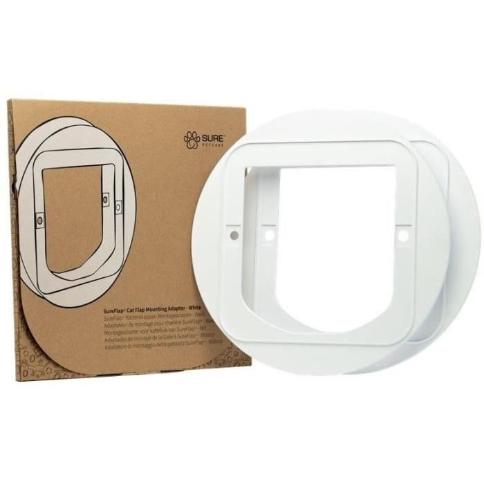 Adaptador de montaje para gatera - SUREFLAP - Blanco 0 Adaptador de montaje para gatera - SUREFLAP - Blanco 0