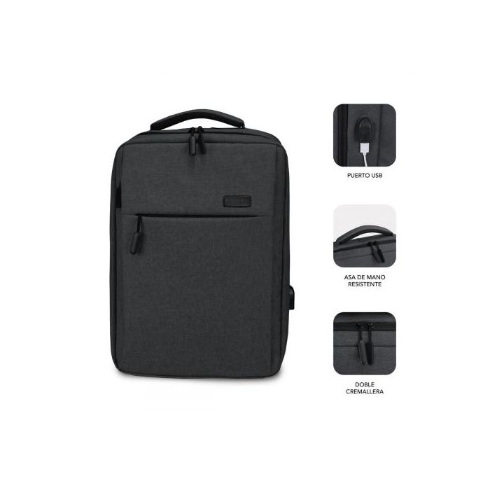 SUBBLIM Mochila Traveller Airpadding Backpack 15,6" Grey 1 SUBBLIM Mochila Traveller Airpadding Backpack 15,6" Grey 1
