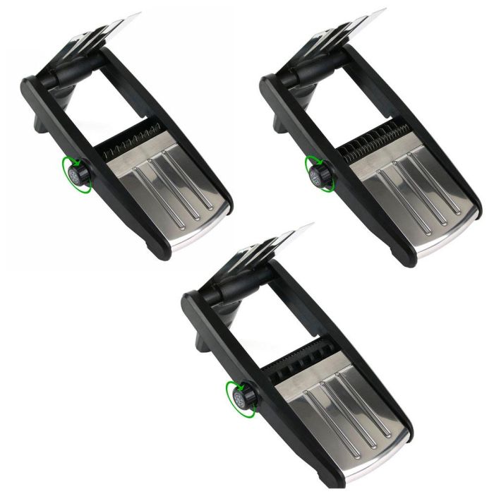 Cook Concept Rallador Mandolina con Selección de Corte y Rueda Ajustable Medidas 23.5x13 cm 4