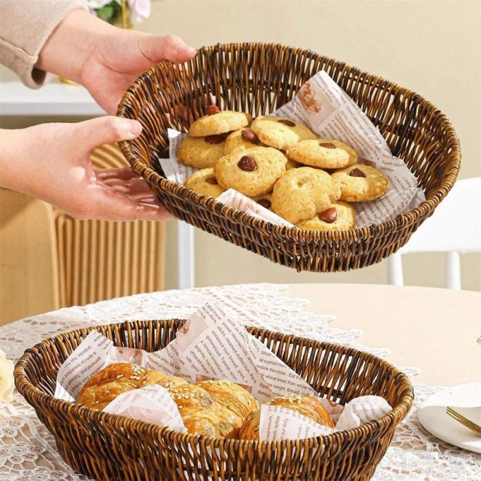 Inde Cesta Pan Oval My Bar de Polipropileno Reforzado 28.5 x 21.5 x 6.5 cm (18 Unidades) 2 Inde Cesta Pan Oval My Bar de Polipropileno Reforzado 28.5 x 21.5 x 6.5 cm (18 Unidades) 2