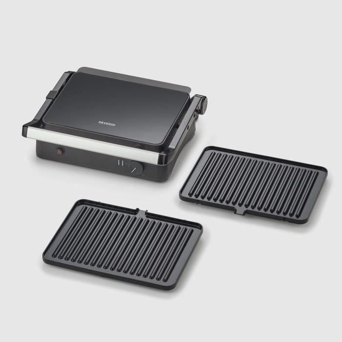 Parrilla eléctrica multifunción - SEVERIN - KG2398 - Multiparrilla de carne compacta para verduras, filetes y paninis Parrilla eléctrica multifunción - SEVERIN - KG2398 - Multiparrilla de carne compacta para verduras, filetes y paninis