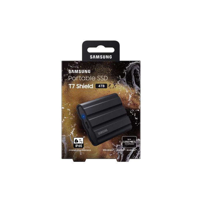 Samsung T7 Shield 4TB SSD Portátil USB 3.2 Gen2 Negro 4 Samsung T7 Shield 4TB SSD Portátil USB 3.2 Gen2 Negro 4