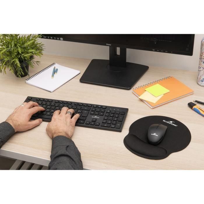 Bluestork BS-PAD-ERGO Alfombrilla de ratón ergonómica con Reposamuñecas, Grosor 3 mm 4 Bluestork BS-PAD-ERGO Alfombrilla de ratón ergonómica con Reposamuñecas, Grosor 3 mm 4