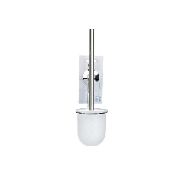 Soporte Escobillero Pared Acero Ventosa Berilo 10x36x10 cm - Blanco (12 Unidades) 1 Soporte Escobillero Pared Acero Ventosa Berilo 10x36x10 cm - Blanco (12 Unidades) 1