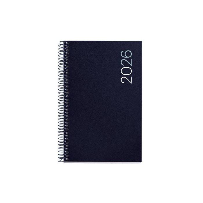 Agenda Anual (2026) Miquelrius Basic City Espiral Tapa Pp Activa 117X182 D/P Marino