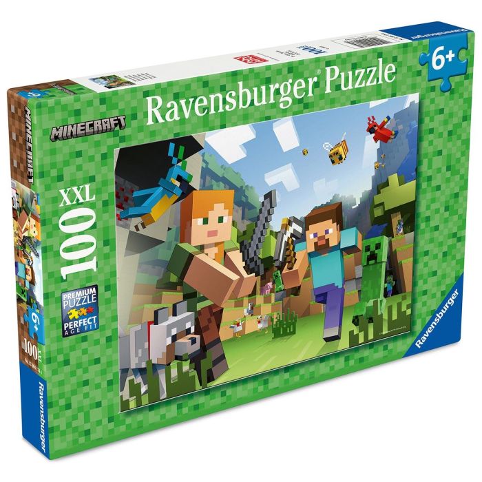 Puzzle 100 Piezas Xxl Minecraft 12004176 Ravensburger Puzzle 100 Piezas Xxl Minecraft 12004176 Ravensburger