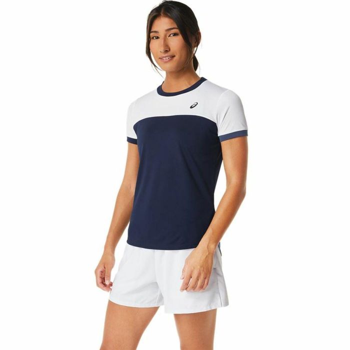Camiseta Deportiva de Manga Corta Asics Court Azul marino Tenis 3