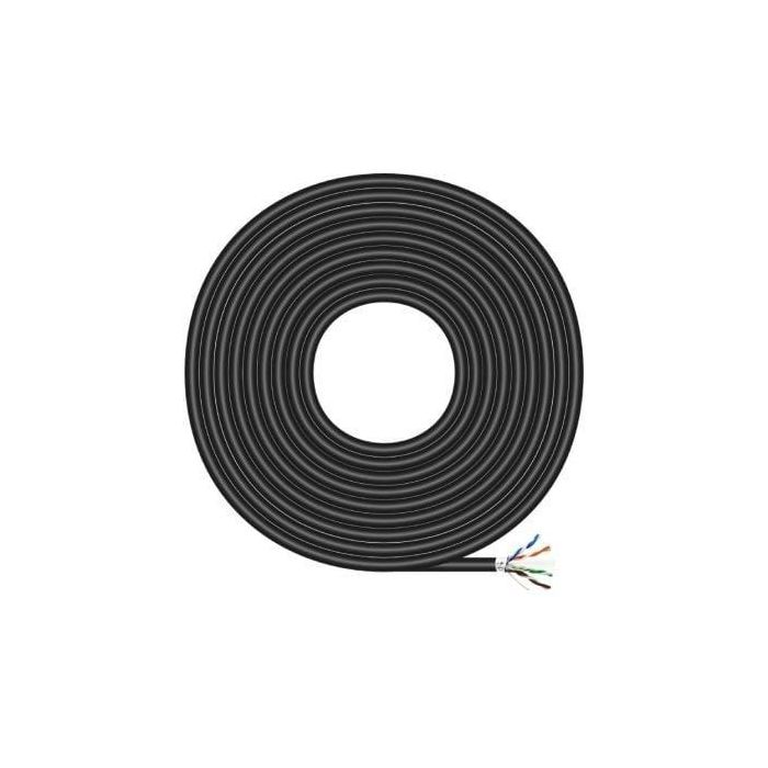 AISENS - CABLE DE RED EXTERIOR IMPERMEABLE RJ45 CAT.6 FTP RIGIDO AWG24, NEGRO, 100M AISENS - CABLE DE RED EXTERIOR IMPERMEABLE RJ45 CAT.6 FTP RIGIDO AWG24, NEGRO, 100M
