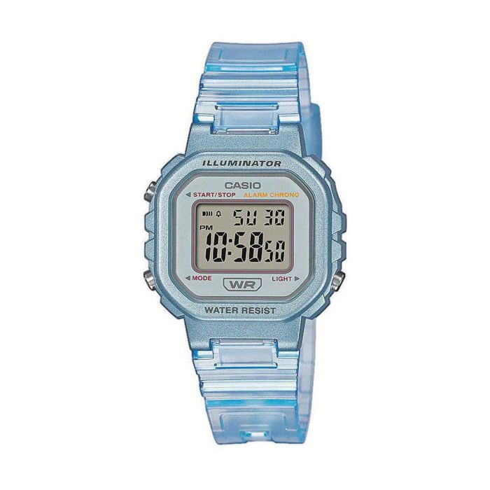 Casio CAS4549526345487 Reloj Digital Cuarzo Vintage para Mujer Azul y Transparente - Tendencia Fitness 1