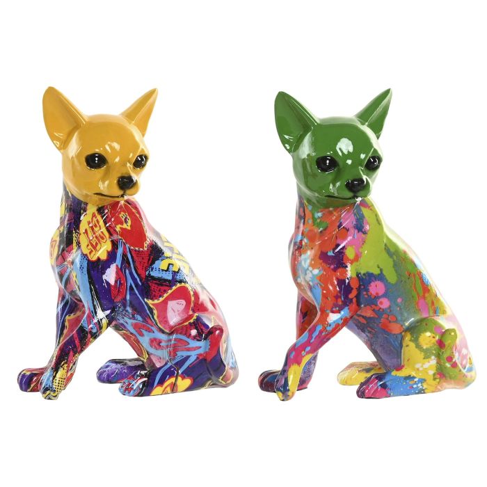 Figura Urban DKD Home Decor Verde Amarillo 9 x 17 x 12 cm (2 Unidades) 0 Figura Urban DKD Home Decor Verde Amarillo 9 x 17 x 12 cm (2 Unidades) 0