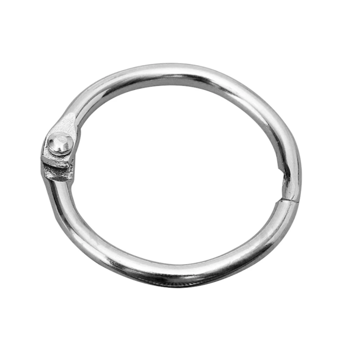 Liderpapel Anilla Bisagra Niquelada Metálica Diámetro 20 mm Caja 20 Unidades 5