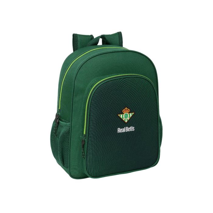 Mochila Safta Junior Adaptable A Carro Resistente Al Agua Real Betis Balompie 380x320x120 mm