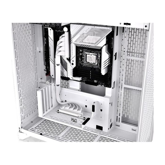 Thermaltake AC-077-CO6OTN-C1 Cable Extensor Riser PCIe 4.0 400mm (4 m) 90 Grados, Doble Angular, Blanco Snow, para Tarjeta de Video