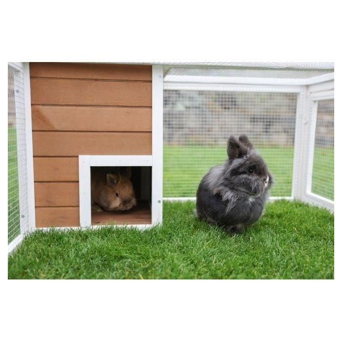 Recinto exterior para animales pequeños - KERBL - 132 x 102 x 59 cm - Caseta integrada - Malla metálica 2 Recinto exterior para animales pequeños - KERBL - 132 x 102 x 59 cm - Caseta integrada - Malla metálica 2