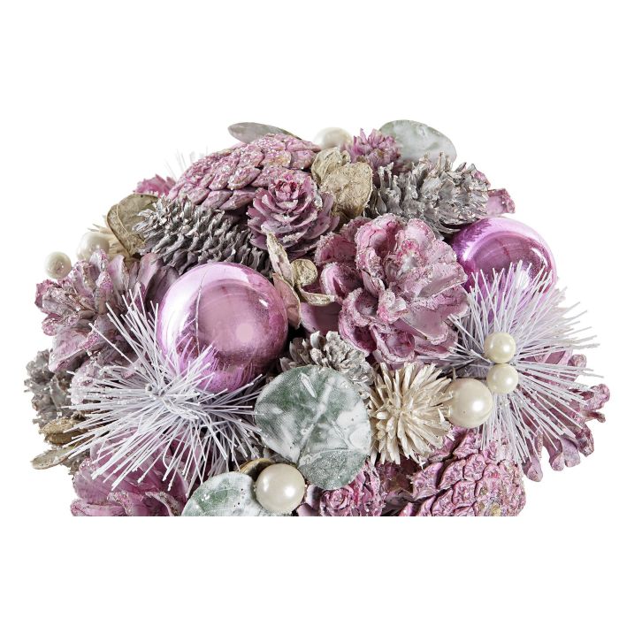 DKD Home Decor Centro de Mesa Navidad Fantasía Rosa Palo, Decoración Navideña Original con Piña y Porexpan - Pack 2 Unidades, 19x19x19 cm 2 DKD Home Decor Centro de Mesa Navidad Fantasía Rosa Palo, Decoración Navideña Original con Piña y Porexpan - Pack 2 Unidades, 19x19x19 cm 2