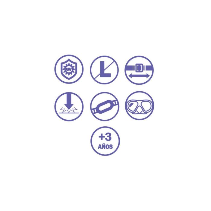 Bestway Mascara Infantil Correa Silicona Spiderman +3 Años Playa y Piscina 98023 2