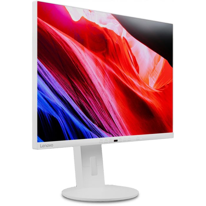 Lenovo C24d-20 Monitor IPS WUXGA 24" (1920x1200) 5ms 60Hz con HDMI, DVI, VGA y Altavoces Integrados, Blanco 2