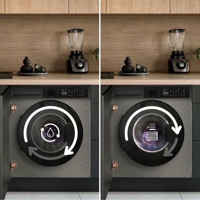 Lavadora Cecotec Bolero DressCode 750 BI Inverter Steel A 1200 rpm 7 kg 1