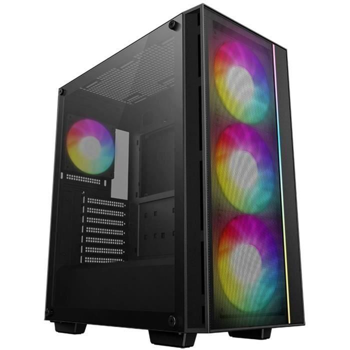 Caja para PC - DEEPCOOL - MATREXX 55 V4 Mesh C - Torre media - ATX - Vidrio templado - Frontal de malla - ARGB - Negro 5 Caja para PC - DEEPCOOL - MATREXX 55 V4 Mesh C - Torre media - ATX - Vidrio templado - Frontal de malla - ARGB - Negro 5