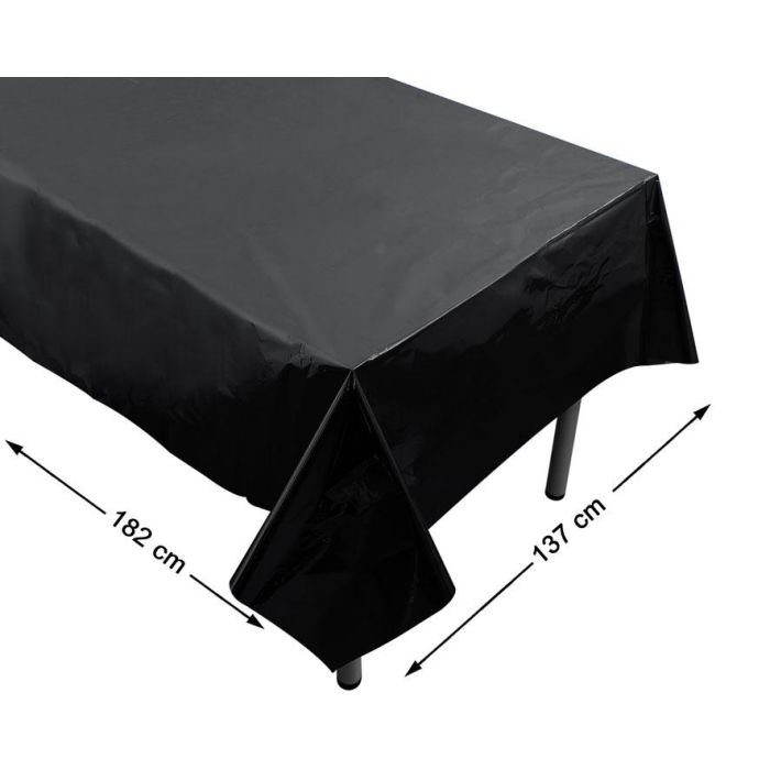Mantel Negro 137x182 cm Para Eventos Elegantes O Temáticas Oscuras