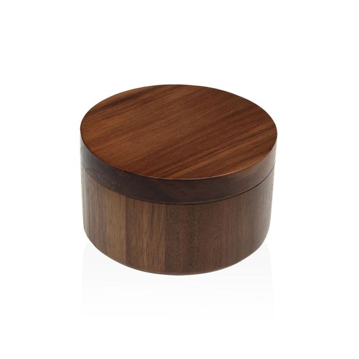 Salero con Tapa Versa Bambú Madera de acacia 11,7 x 6,8 x 11,7 cm 1