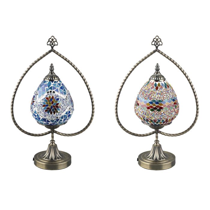 Lampara Sobremesa Arabe DKD Home Decor Multicolor 16 x 47.5 x 32.5 cm (2 Unidades) Lampara Sobremesa Arabe DKD Home Decor Multicolor 16 x 47.5 x 32.5 cm (2 Unidades)