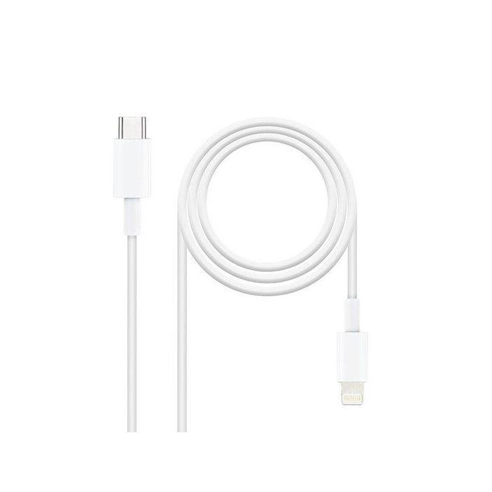 Cable de Datos/Carga con USB NANOCABLE 10.10.0600 50 cm Blanco (1 unidad)