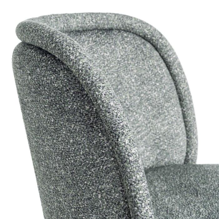 Silla Jaspeado Verde Tejido-Metal 56 X 56 X 78 cm