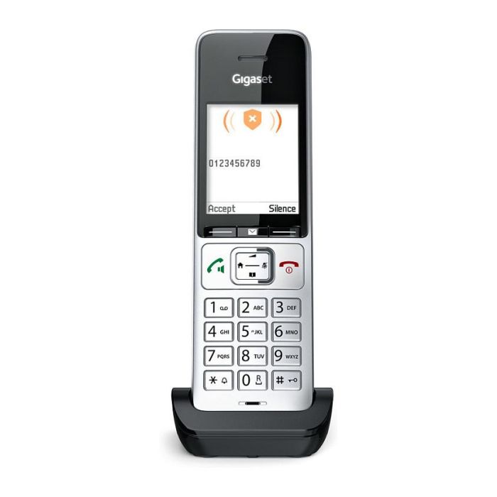 Gigaset COMFORT 500HX Teléfono DECT/analógico Terminal con conexión por cable Altavoz Negro Plata 14