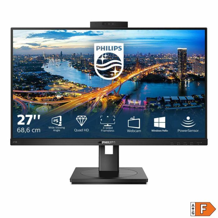 Philips 275B1H Monitor 27" (68.6cm) IPS 2K QHD (2560x1440) con Webcam, DVI, HDMI, DisplayPort, USB, Altavoces, Negro 5