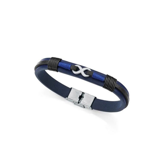 Pulsera Hombre Viceroy 75380P01013 Plata de ley 925 Azul Negro 0