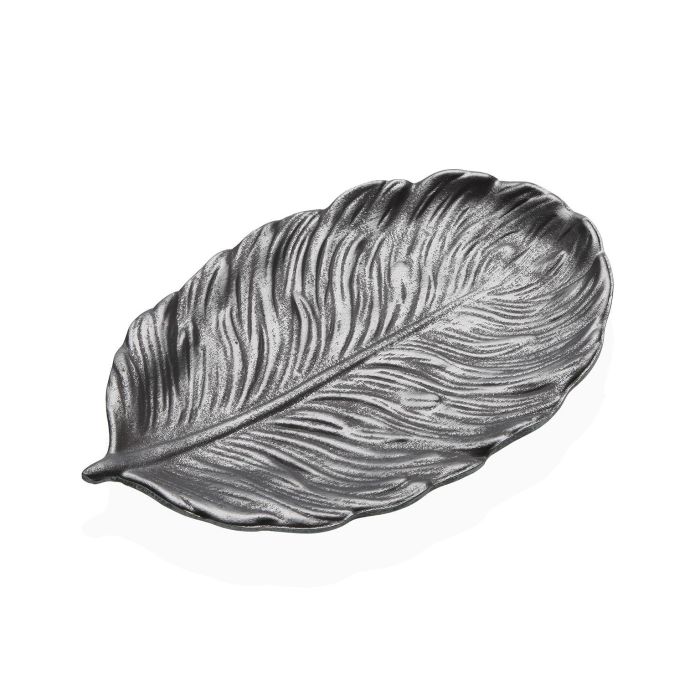Centro de Mesa Hoja Silver Versa 18x3x30 cm - Madera MDF (4 Unidades)
