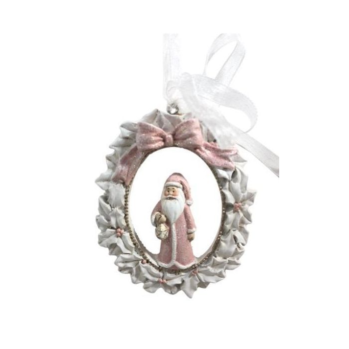 DKD Home Decor Figura Decoración Navidad Fantasía de Resina para Colgar, 9x7x1 cm - Set 6 Unidades Surtidas