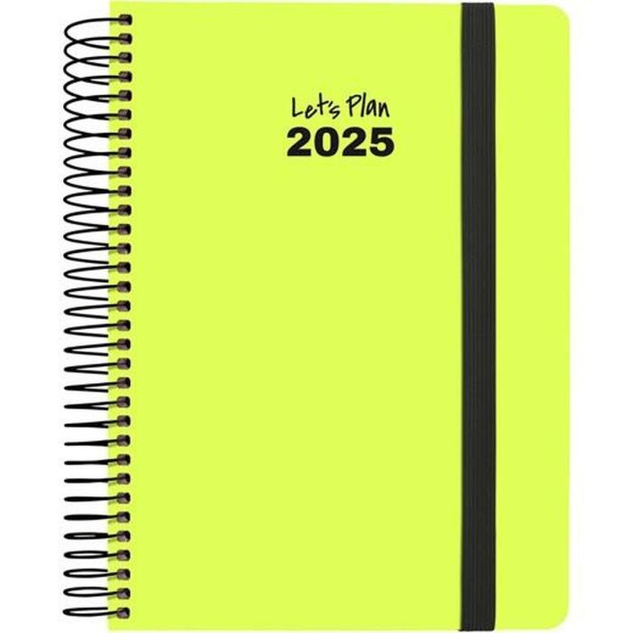 Agenda Grafoplas NEON Amarillo A5 14,8 x 21 cm 2025