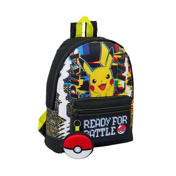 Mochila monedero pokémon32x40x12 cm