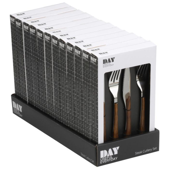 Day Juego de 2 Tenedores y 2 Cuchillos de Acero Inoxidable para Carne 3