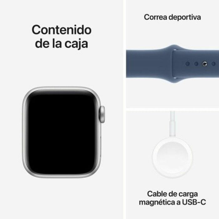 Reloj Hombre Apple MXGF3QL/A Azul Plateado 1