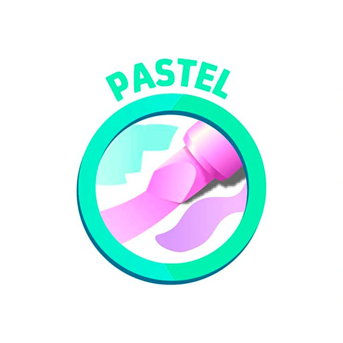 Maped Rotulador fluorescente Peps pastel con glitter estuche de 4 unidades colores surtidos 4