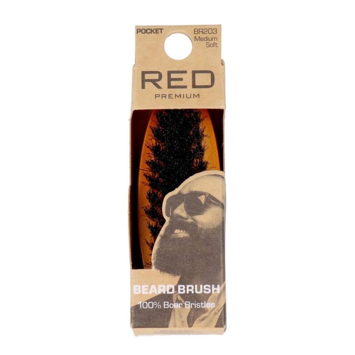 Red Kiss Premium Beard Brush Pocket Red Kiss Premium Beard Brush Pocket