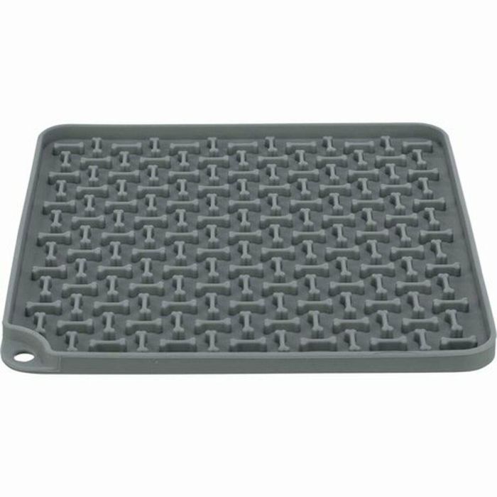 Comedero para Mascotas Trixie Gris oscuro Silicona 20 × 20 CM 1
