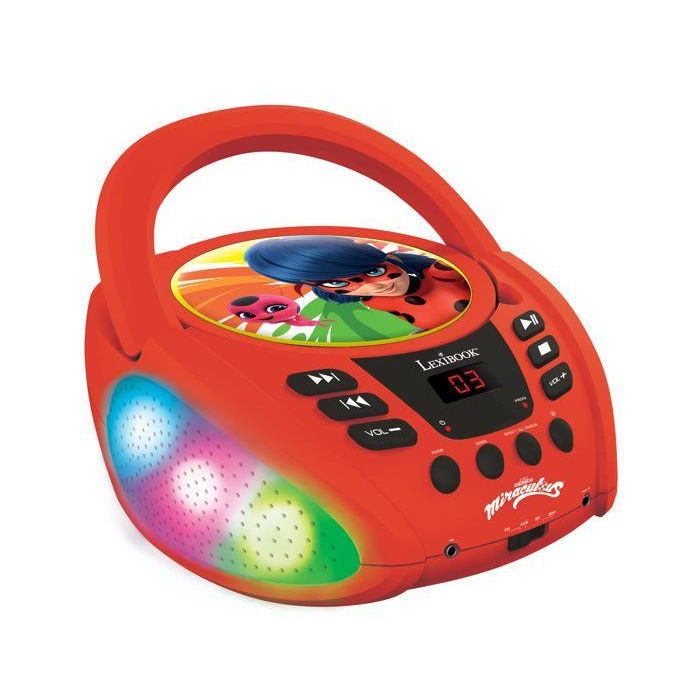 MIRACULOUS - Reproductor de CD Bluetooth - Iluminado MIRACULOUS - Reproductor de CD Bluetooth - Iluminado