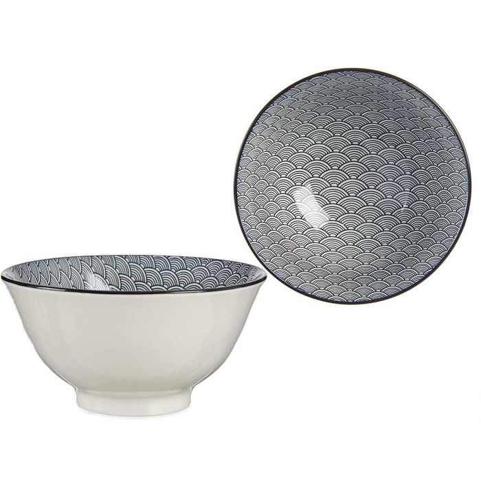 Bowl 16Cm Onda Japonesa Negro Vessia (24 Unidades) Bowl 16Cm Onda Japonesa Negro Vessia (24 Unidades)