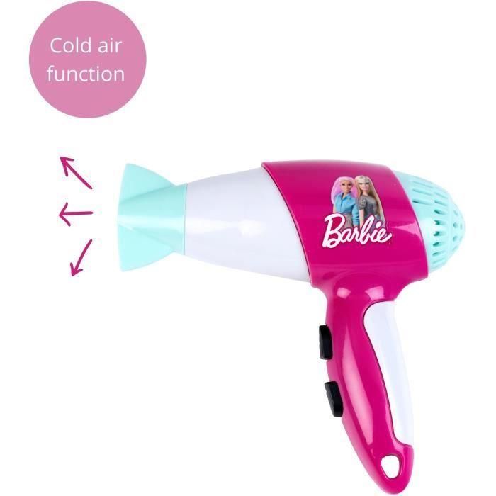BARBIE - Set de peluquería con secador de pelo 7 piezas 1 BARBIE - Set de peluquería con secador de pelo 7 piezas 1