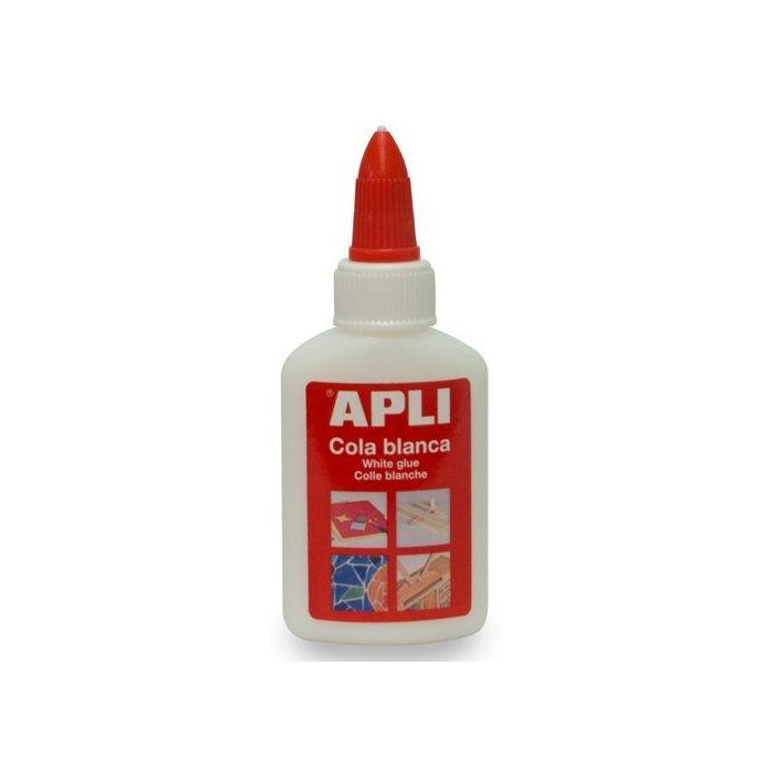 Apli Cola Blanca Líquida con Aplicador, 40 g - Adhesivo para Manualidades, Papel, Cartón y Madera