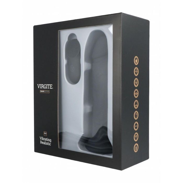 Consolador Realista Virgite R15 Negro 16,5 cm 3 Consolador Realista Virgite R15 Negro 16,5 cm 3