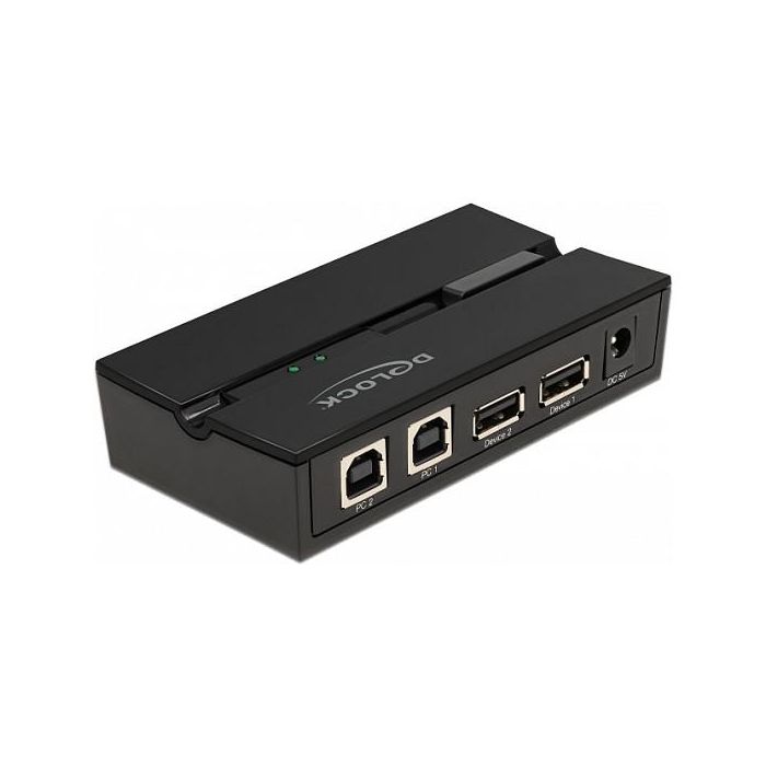 DeLOCK Conmutador USB 2.0 Switch para 2 Ordenadores a 2 Dispositivos, 0,48 Gbit/s, Negro, Plástico, Incluye Cable USB Tipo A a B 0 DeLOCK Conmutador USB 2.0 Switch para 2 Ordenadores a 2 Dispositivos, 0,48 Gbit/s, Negro, Plástico, Incluye Cable USB Tipo A a B 0