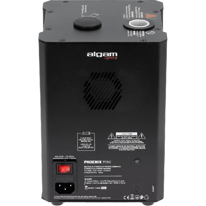 Máquina Compacta De Chispa Fría - 450W Algamlight 6 Máquina Compacta De Chispa Fría - 450W Algamlight 6